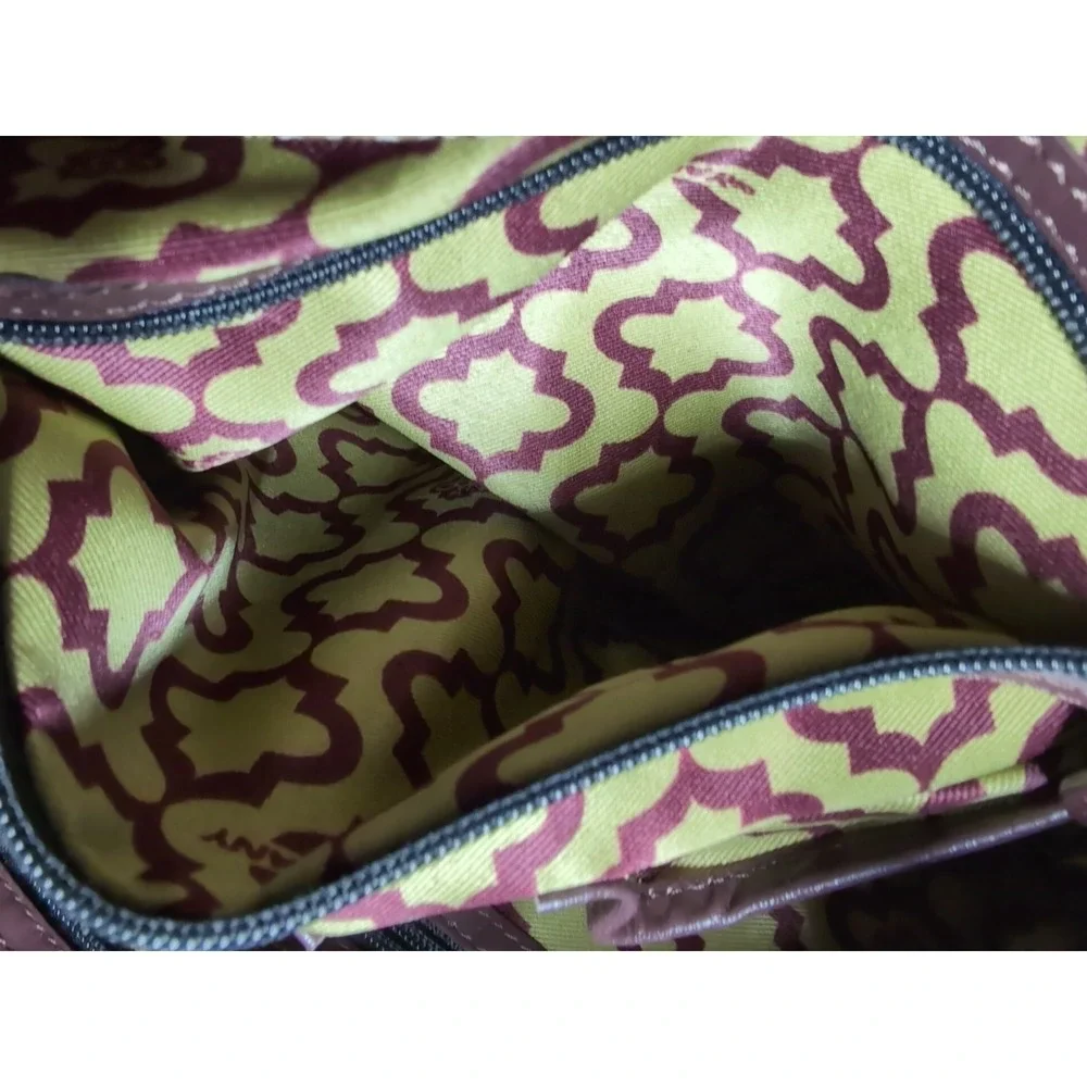 orYANY Tan Leather Snakesking Embossed Zipper Pockets Hobo Shoulder Bag -LN‎